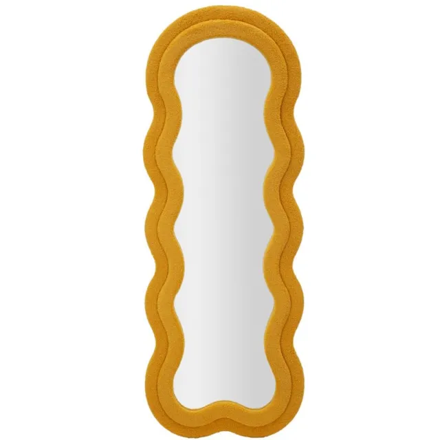Mauro Ferretti Spiegel Teddy Mustard 60×4×160 cm Mosterdgeel