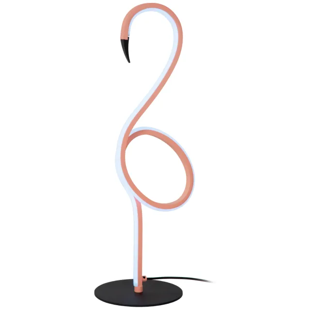 Lucide Flamingo tafellamp roze Roze, Zwart