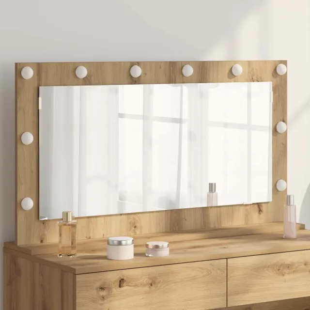 vidaXL Schmink Spiegel Artisan Eiken 100 x 55 x 18 cm Rechthoekig Bruin