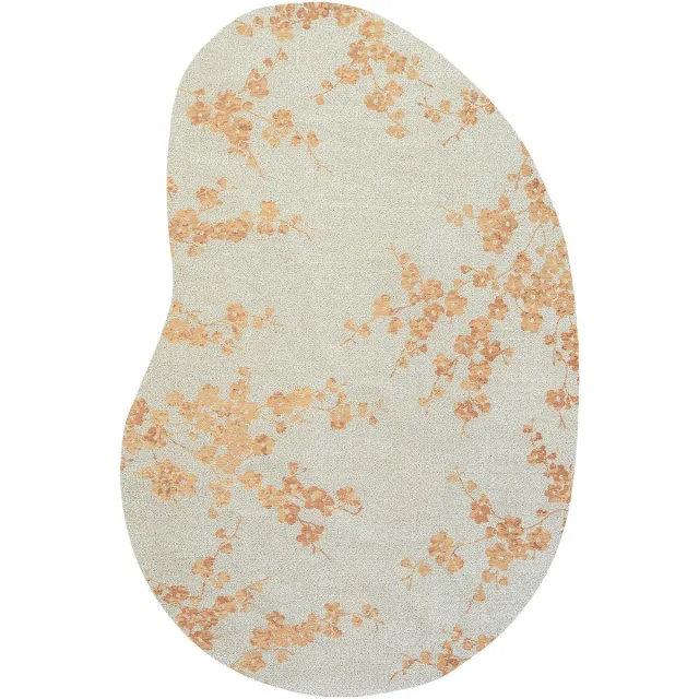Louis de Poortere Wasbaar Binnen & Buiten Vloerkleed - 235 x 340 cm - Louis De Poortere Sakura Petal Dew - Laagpolig Tapijt - Gerecycled PET - Made in Belgium - Circulair Beige