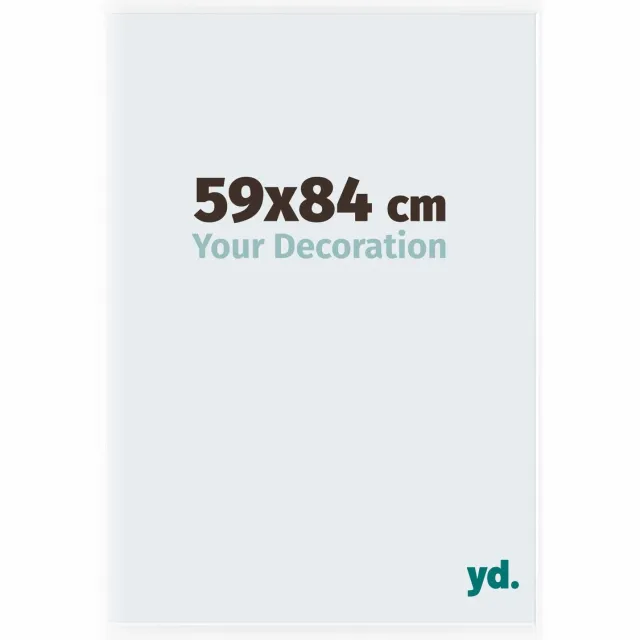 yd. Your Decoration - Fotolijst 59x84 cm - Kunststof - Wit Hoogglans - Bordeaux