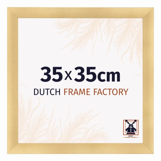 Dutch Frame Factory Fotolijst 35x35 cm - MDF - Goud Mat - Praag