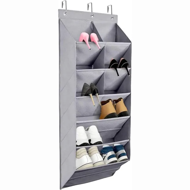 By Shayne ByShane - Voor deur schoenenrek met diepe zakken en haken - schoenenorganizer opslag Optimaliseer je opbergruimte met dit handige schoenenrek voor aan de deur met diepe zakken en handige haken. Perfect voor kasten en studentenkamers! Any