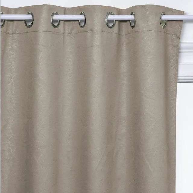 Atmosphera Créateur d'intérieur® Verduisteringsgordijn FEUILLES Beige lin