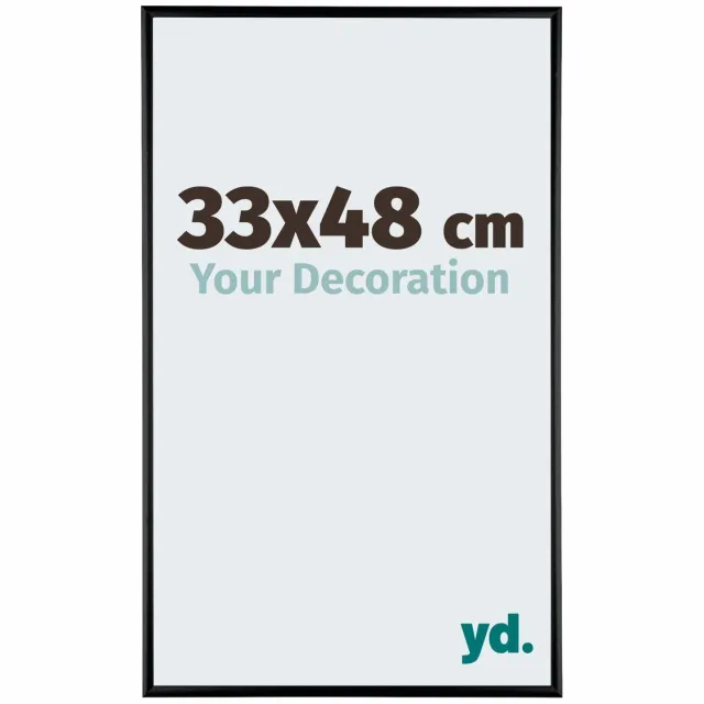 yd. Your Decoration - Fotolijst 33x48 cm - Aluminium - Zwart Hoogglans - Kent