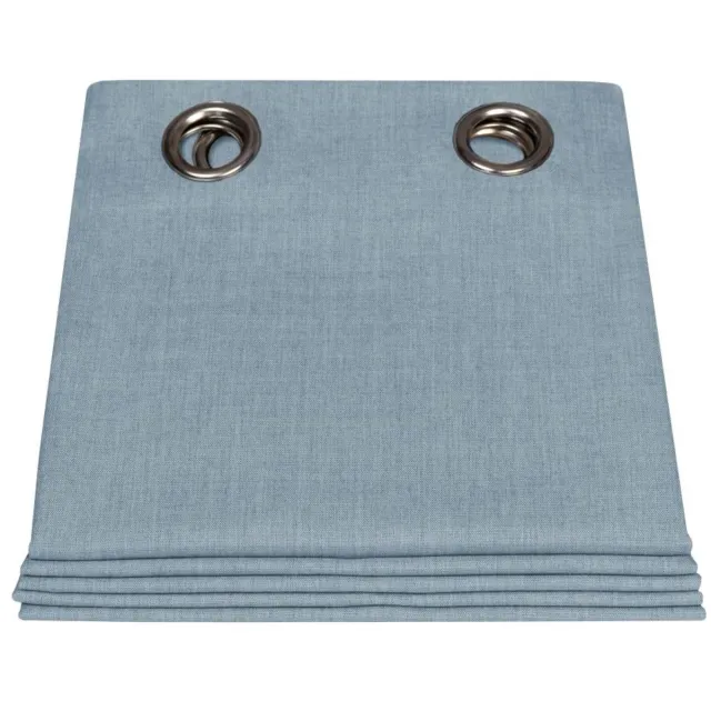 Moondream ClimaSafe™ Buitengordijn | Zon- en weerbestendig | Waterafstotende stof | Schimmelwerend | EU-fabrikaat | Oogjes | Blauw MC02 | 140B x 250L cm