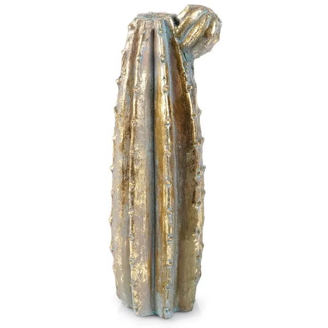 vilde Wazon - Gouden Kaktus - 47,5 cm - Cement