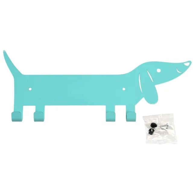 rex londen Kapstok hondje Rex London Sausage Dog Wall Hanger metaal blauw