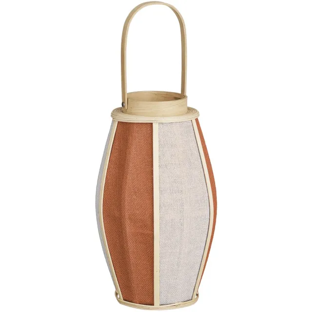 Branded by RE012 - Lantaarn Jake terra - Linnen - hout - glas