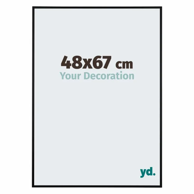 yd. Your Decoration - Fotolijst 48x67 cm - Aluminium - Zwart Mat - Kent