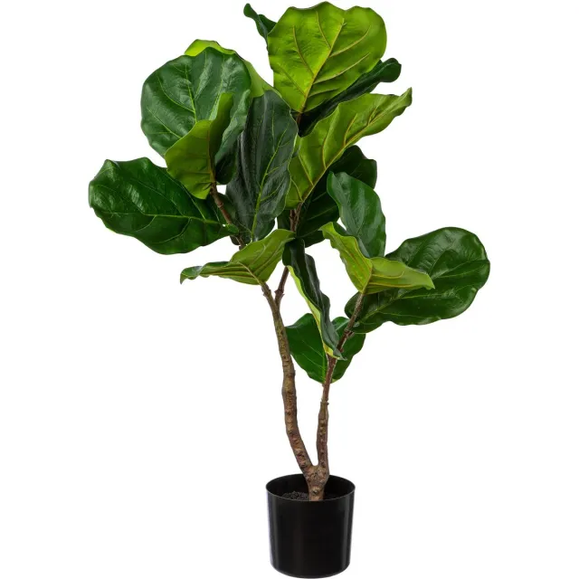 Flourify Ficus - kunstplanten - planten - kunstplanten voor binnen - kunstplant in pot - nep planten Groen