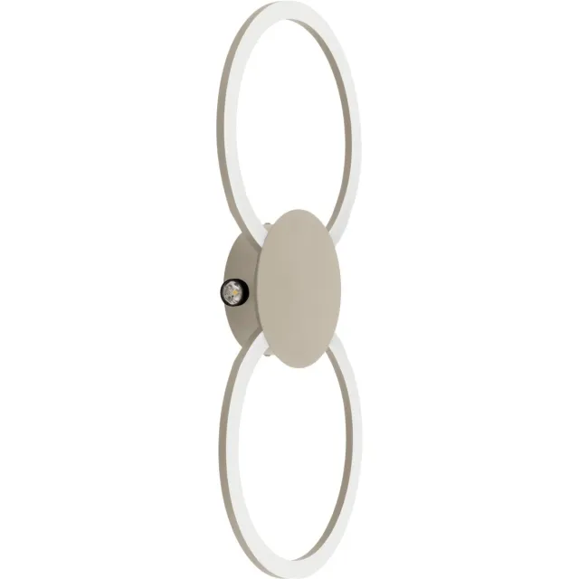 EGLO Venticello 1 Plafondlamp - LED - 66 cm - Zandkleur/Beige/Wit