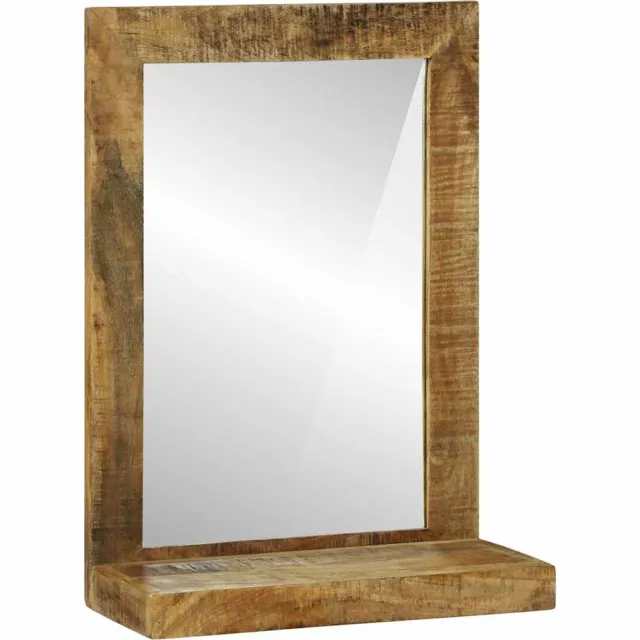 vidaXL Badkamer Spiegel Bruin 50 x 22 x 70 cm Massief Mango Hout