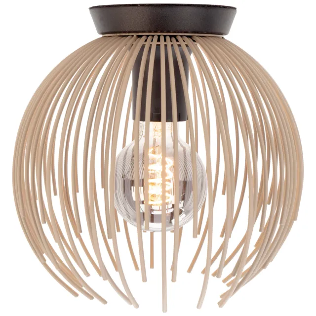 EGLO Venezuela-A Plafondlamp - E27 - ؠ23.5 cm - Zandkleur Zwart;Zand;