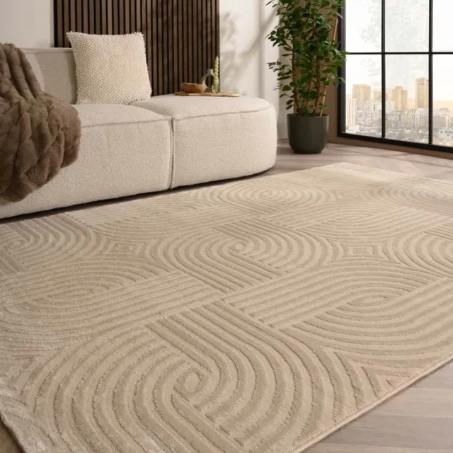 TrueWeave Scandinavische loper - Serene Vidda beige 80x250