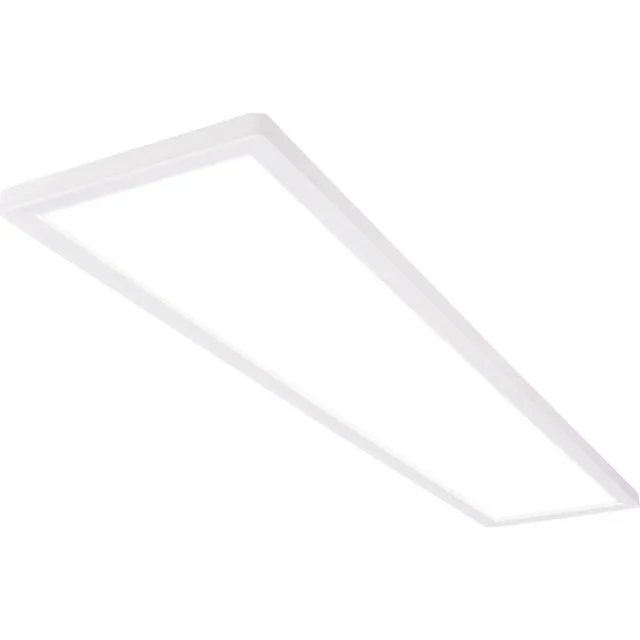 Briloner Tava - LED Plafonniere - plafondlamp met indirect licht - neutraal wit licht - 98cm - wit Wit (an/uit)