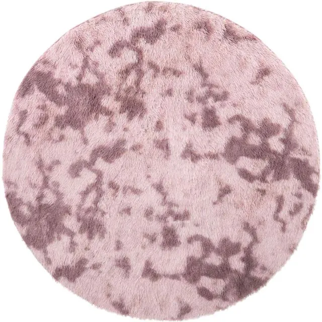 vidaXL Hoogpolig - vloerkleed - NAVARRA - cm - polyester - stoffig - roze Dusty pink