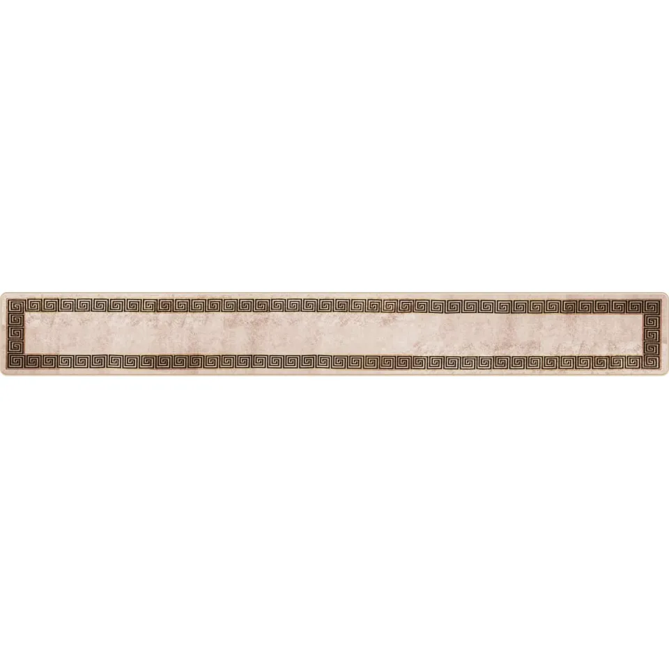 vidaXL Vloerkleedloper MARSA Beige en zwart 50 x 400 cm