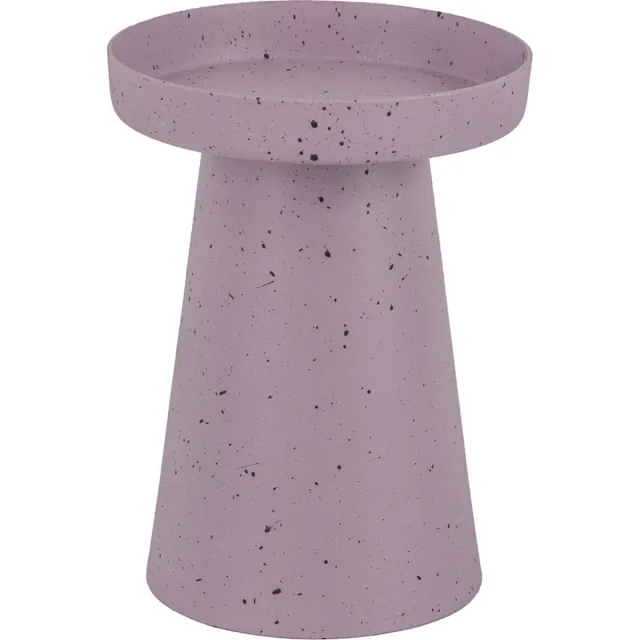 homebound by ky Metalen kaarsenstandaard lila dots Paars