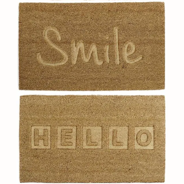 DKD Home Decor Deurmat DKD Home Decor Vezel Natuurlijk (2 pcs) (75 x 45 x 2 cm)