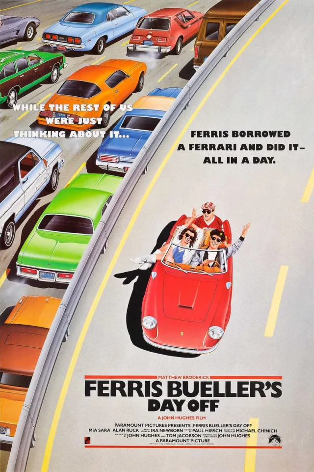 karo-art Poster - Ferris Bueller's day off, originele Filmposter, Premium kwaliteit, Professioneel Fotopapier multikleur