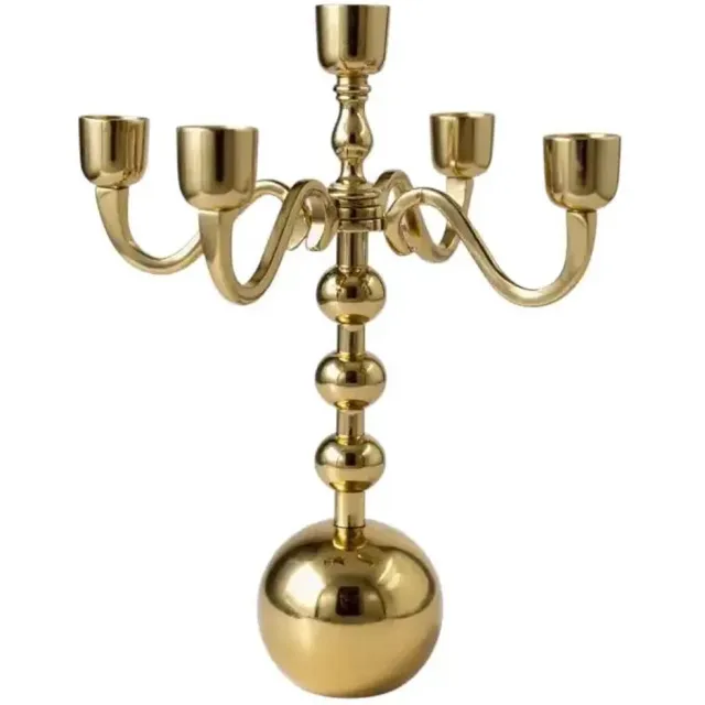 Mansion Atmosphere Kandelaar goud 5 armen 35cm [gid://shopify/Metaobject/303390884175]