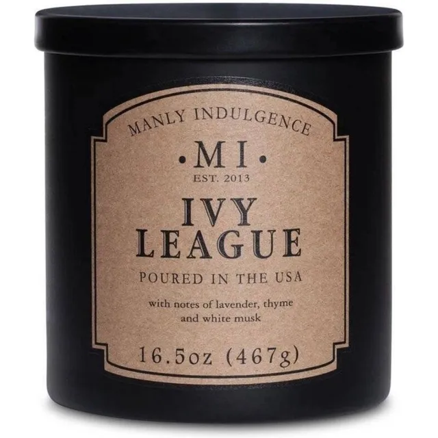 Colonial Candle soja geurkaars in glas 16.5 oz 467 g - Ivy League Zwart