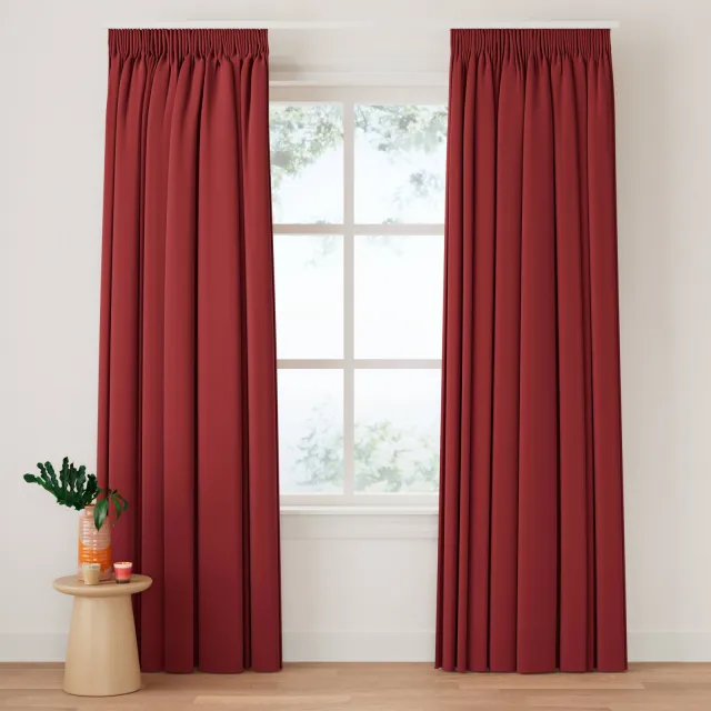 NOUS Living Verduisterend gordijn kant en klaar (280 x 270 cm)* rood