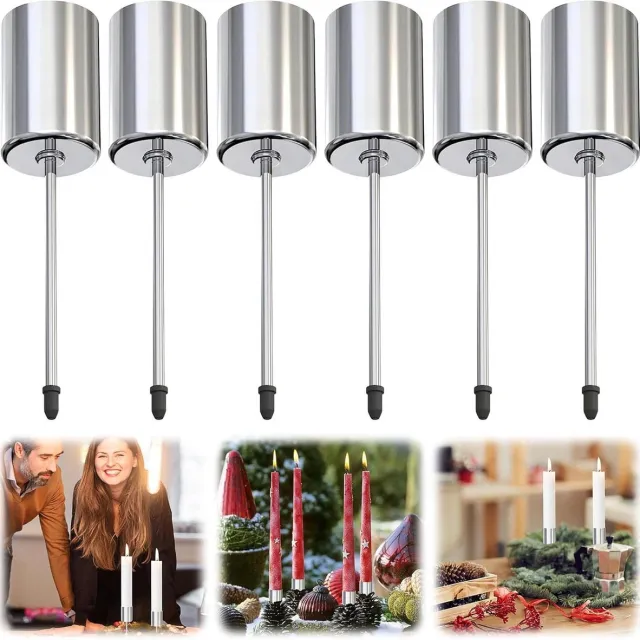 Cosensi Adventskrans kandelaar 6 stuks metaal voor Kerstmis en adventsperiode Any