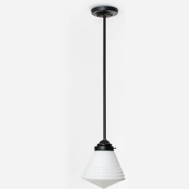 Coloured by Art Hanglamp Luxe School Small Moonlight - Art Deco Trade Zwart