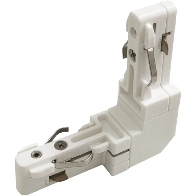 Fantasia Micro Line wand-muur connector voor railsysteem, verbindingsstuk, kleur wit