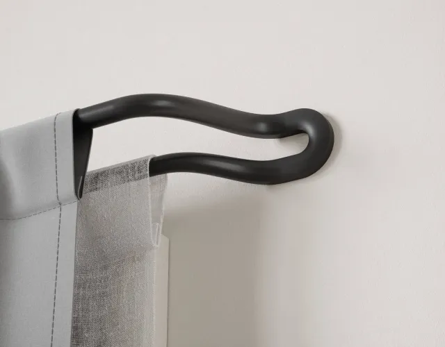 Umbra verduisteringsgordijnroede Midnight (uitschuifbaar) (107-305 cm) Zwart