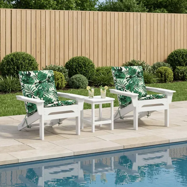 vidaXL Kussen voor lage rugstoelen GEMERT 2 st 100% Polyester groen