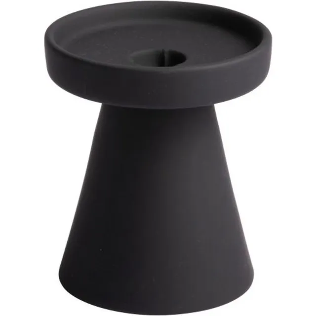 Gusta Kandelaar - Zwart Rond Klein Groen