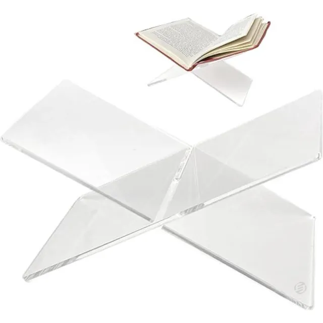 Equivera Boekenstandaard - Boekensteun - Boekenhouder - Boeken Standaard - Leesstandaard - Book holder Transparant
