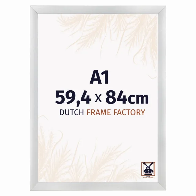 Dutch Frame Factory Fotolijst A1 59,4x84 cm - MDF - Zilver Mat - Praag