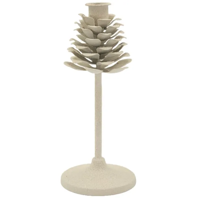 Mauro Ferretti Kandelaar Dune Pigna Ø 9,5×22,5 cm Crème
