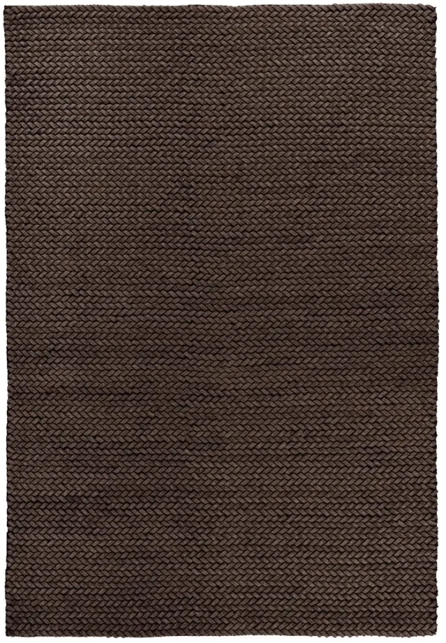 Dutch XXL Wollen Vloerkleed | Tapijt | Robbie | Gevlochten | Bruin