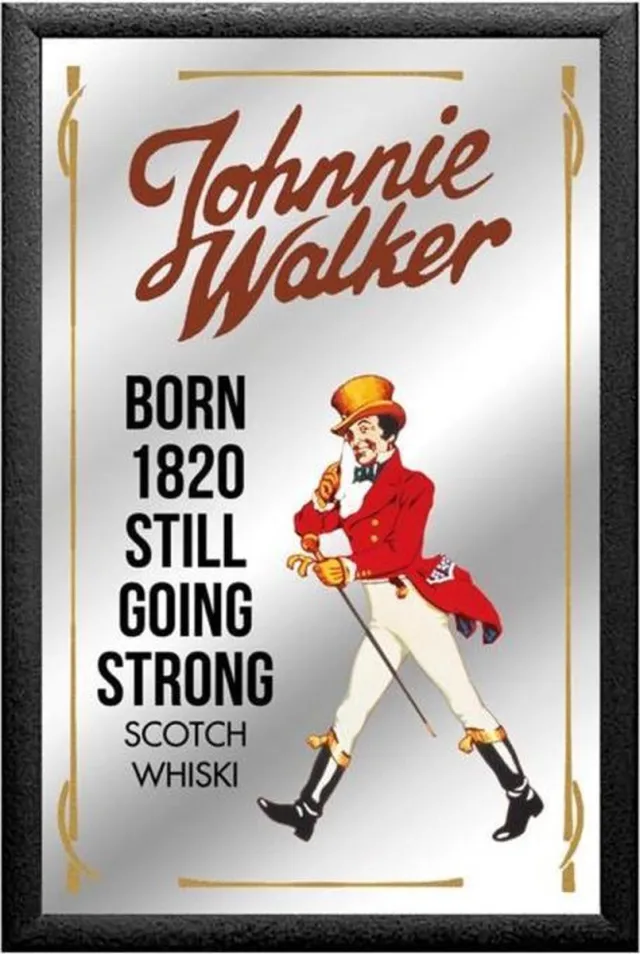 Johnnie Walker Spiegel Zwart