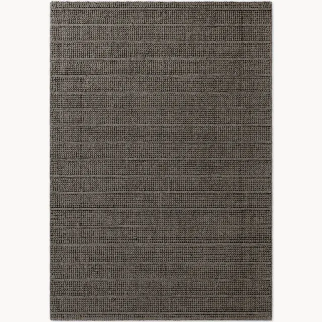 Ted Baker Handgeweven wollen laagpolig vloerkleed Parker Bruin