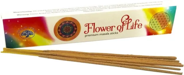 Green Tree Wierook Flower of Life 15 gram bruin