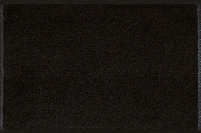 Kleen-Tex Deurmat Wash+Dry Raven Black, 50 x 75 cm. zwart