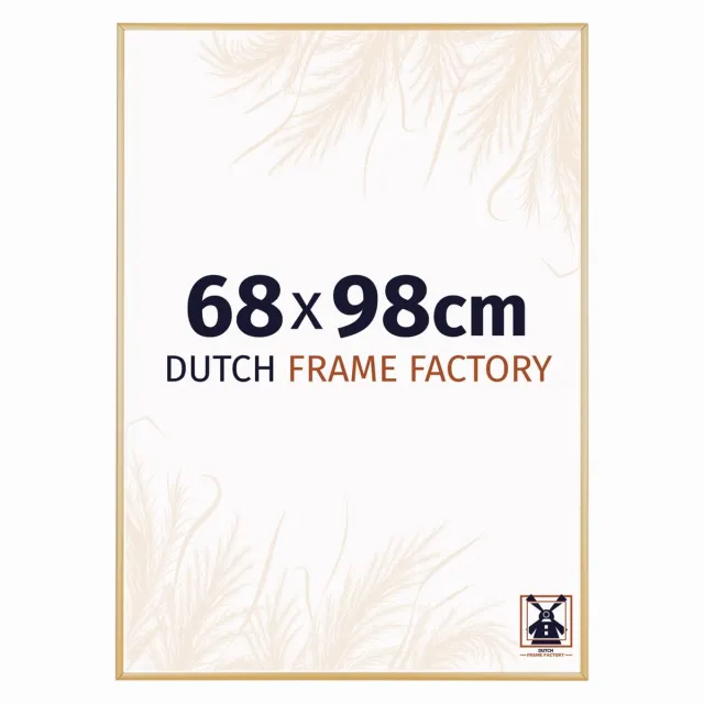 Dutch Frame Factory Fotolijst 68x98 cm - Aluminium - Goud Vintage - Kampen