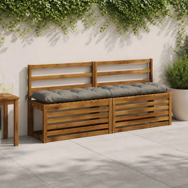 vidaXL Bankkussen VIANEN 100% Polyester Grijs 180 x 30 x 12 cm