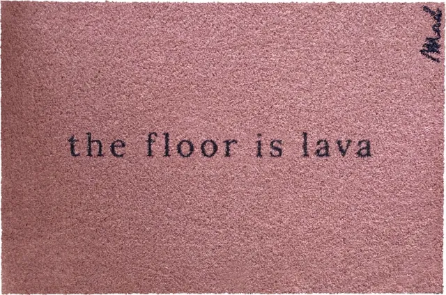 Mad About Mats ABBY - deurmat - the floor is lava - schoonloop/scraper - wasbaar - 50x75cm Dusty pink