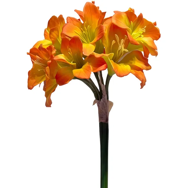 Clayre & Eef Kunstbloem Oranje Kunststof
