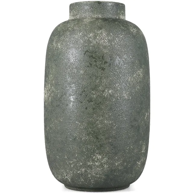 Fameilleur vaas 20xH34cm groen Bullet - keramieken decoratieve bloemenvaas, voor bloemen, takken en droogbloemen, woondecoratie voor modern interieur, mooi als cadeau