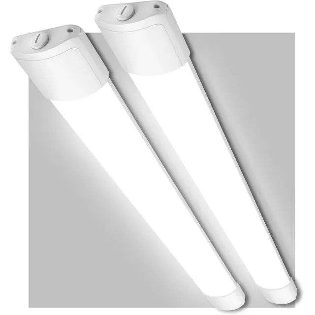 Oraymin 2x LED TL Lamp 150 cm 45W - Waterdicht IP66 - 4950LM Heldere Werkplaats- en Kelderverlichting - Koppelbaar Wit