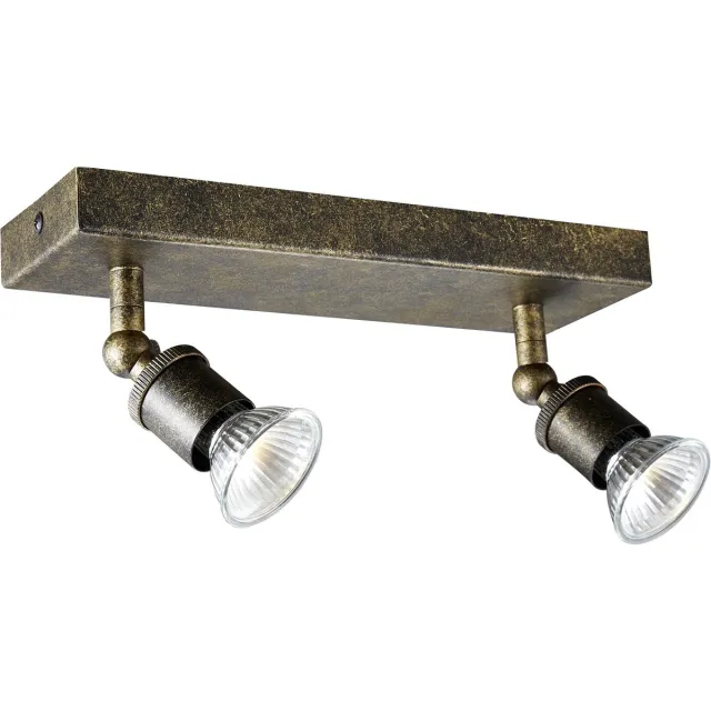 Fantasia Stuga Square 2Xgu10 Glazen Dimbare5W Led Incl. zwart