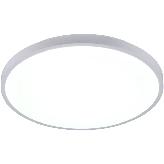 RL LIVE YOUR LIGHT REALITY SLOPE - Plafondlamp - Wit mat - incl. 1x SMD 34 W - Afstandsbediening - Geintegreerde dimmer - Traploos instelbare lichtkleur - Nachtlampje - Dimbaar met schakelaar - Niet geschikt voor externe dimmer - Geheugenfunctie - Timer